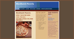 Desktop Screenshot of blackhawkpizzeria.com
